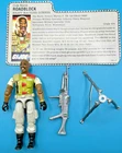 GIJOE 1986 Heavy Machine Gunner ROADBLOCK 100% Complete with Filecard GI G I JOE