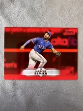 Marcus Semien 2025 Stadium Club #137 Texas Rangers Red Foil