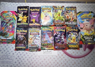   Pokemon TCG 12 BOOSTER PACKS VARIETY NEW FACTORY SEALED EVOLVING SKIES SW&SH