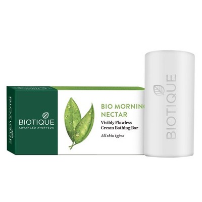 Biotique Morning Nectar Moisturizing Bar, Almond Coconut, 150g