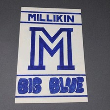 Milliken Big Blue Decatur IL Illinois 4x6 Scrapbook Art Artwork Shadowbox
