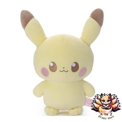 NEU Takara Tomy Arts Pokémon Poképiece Mocchi-Mocchi-Stil Plüschtier Pikachu