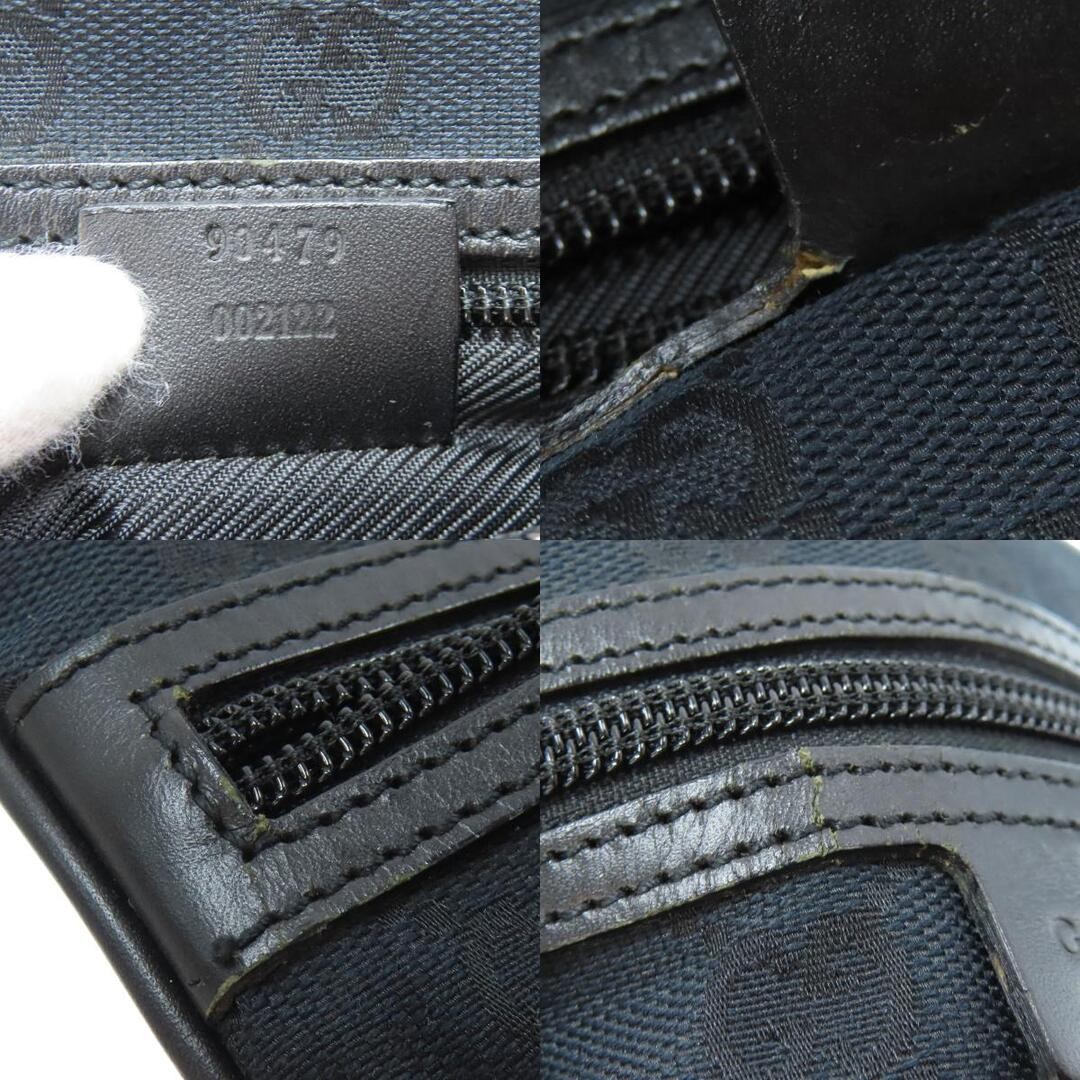 GUCCI GG Canvas Shoulder Bag Women Used Damier Black Adjustable Strap thumbnail 8