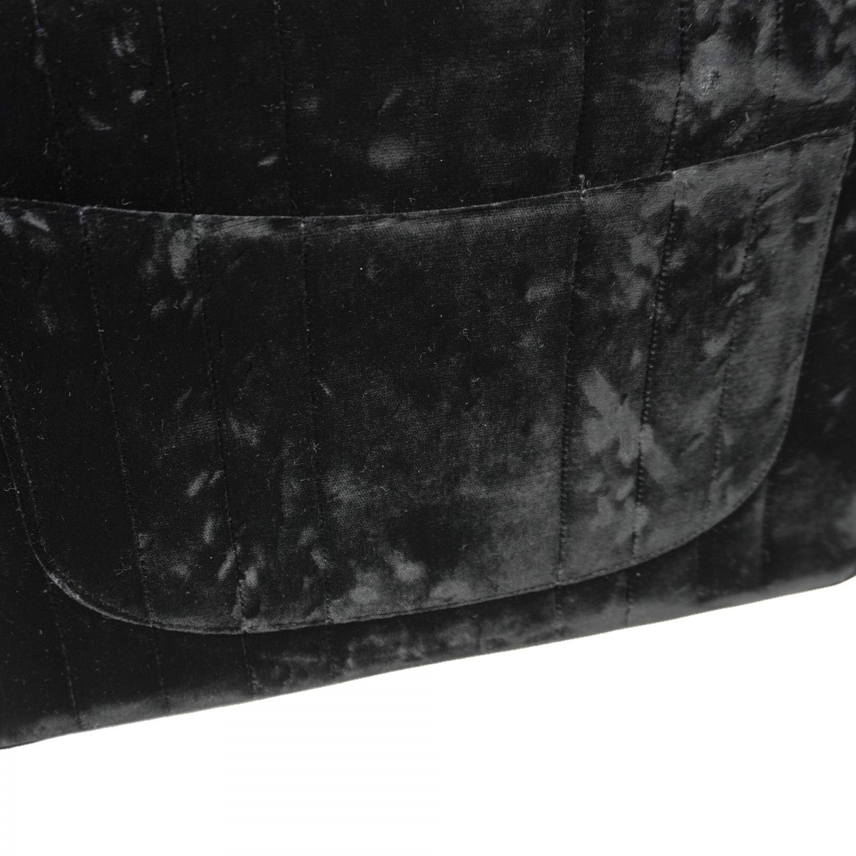 Auth [6ba1380-k] CHANEL Shoulder Bag Mademoiselle WChain Big Coco Velor Blac... thumbnail 6