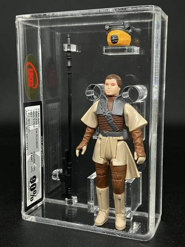 Vintage Star Wars Figure Leia Boushh "Red Eyes" UKG 90% GOLD!!!  No AFA
