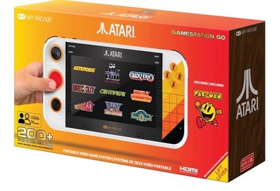 Atari Gamestation Go: Rechargeable Battery, Over 200+ Preloaded Retro Video Game