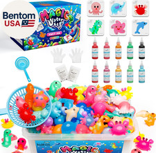 Magic Water Elf Toy Kit  Squishies for Kids, 10 Gels  6 Molds, Magic Gel Water P