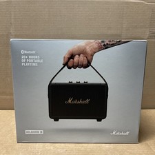 Marshall Kilburn II Portable Bluetooth Speaker, Rechargeable, 20 hrs, Black