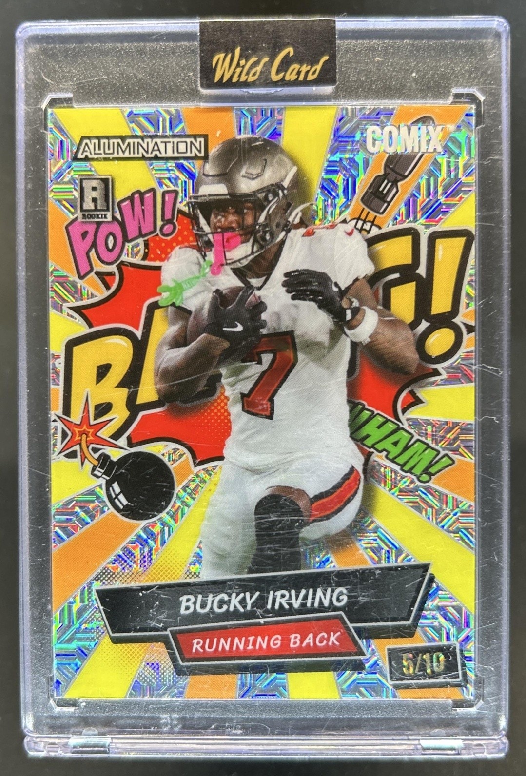 Bucky Irving Wild Card Alumination Just the Hits Comix #BI Mojo Foil-Orange