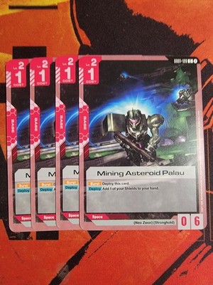 Gundam Card Game Mining Asteroid Palau GD01-128 C Playset Of 4 Newtype Rising NM