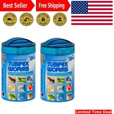 Healthy  Nutritious Tubifex Worms - Fish Food 0.7 oz - All-Stages Diet