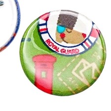 45mm RED PILLAR LETTERBOX badge, London pin badge, travel badge, England Badge