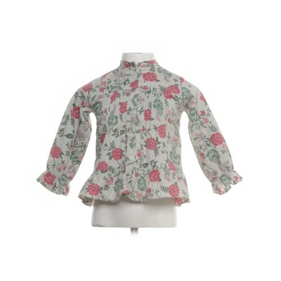 Patricia Mendilice, Bluse, Größe: 98/104, Grün/Pink, Baumwolle, Blumen #vTl