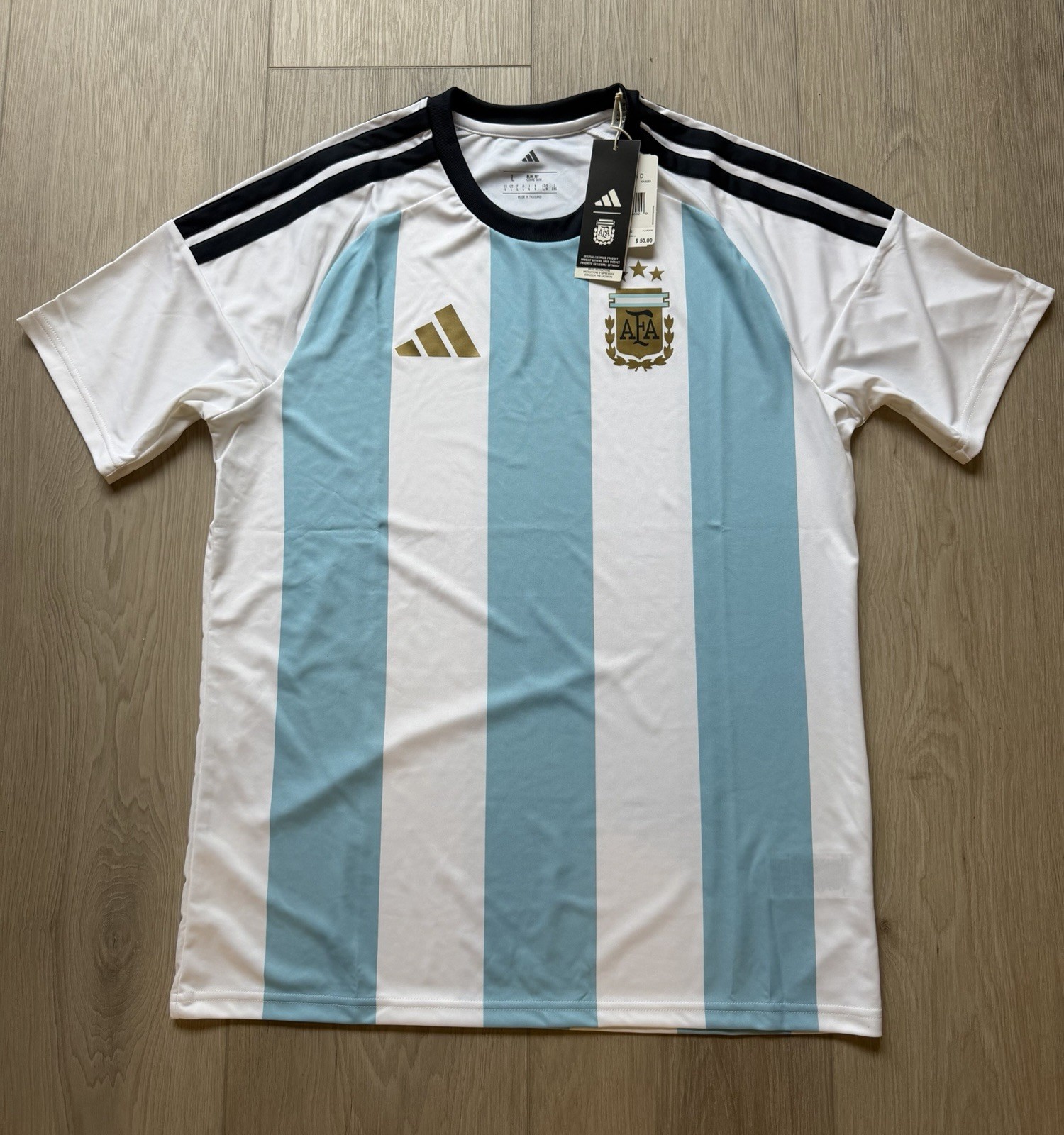 Adidas ARGENTINA AFA 26 HOME FAN JERSEY Sz L KA8069 Men’s NWT Soccer Football