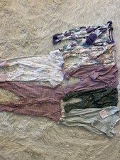 Baby Girl  s Size Newborn Cloud Island Sleepers Lot Of 7