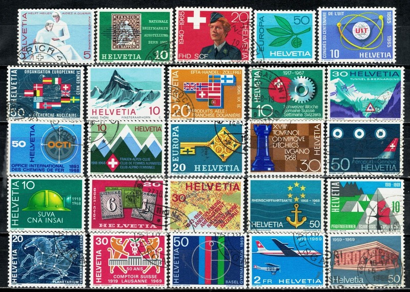 Switzerland, Scott 462 ** 501 in Mixed Condition (#1)