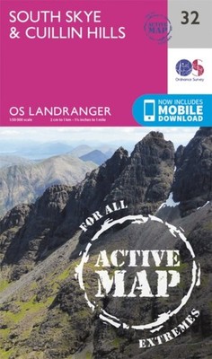 LANDRANGER ACTIVE 32 SOUTH SKYE CUILLIN by Ordnance Survey Map Self Help