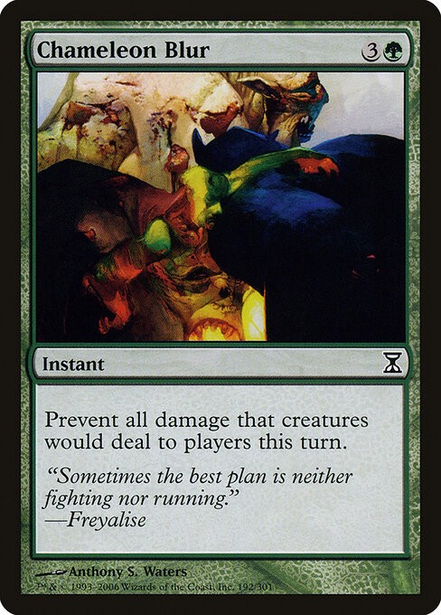 Chameleon Blur NonFoil Time Spiral 192 NM MTG