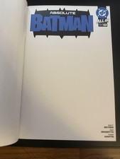 Absolute Batman #1 1st Print Blank Variant NM HIGH GRADE Lots Of Pics Blue Logo