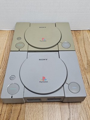 Lot of 2 Untested Ps1 Consoles Only Model SCPH-1001 and 7001 Parts Or Repair