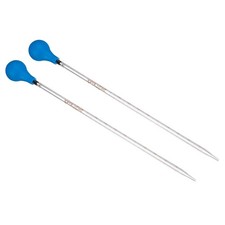 Graduated Dropper Pipettes Kit, 2pcs 2ml Pipette with Rubber Cap, Clear