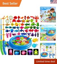 Magnetic Fishing Toys Game Set for Kids  Water Table Bathtub Kiddie Pool Par...