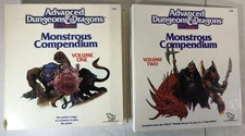 2nd ed Advanced D&D Monstrous Compendium vol 1-4; 2 binders; TSR Inc; 1989; E-77