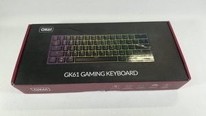 GK61 60% RGB Optische Gaming Tastatur Weiß USB-C Kabelgebunden Kompakt PC Schwarz Switch