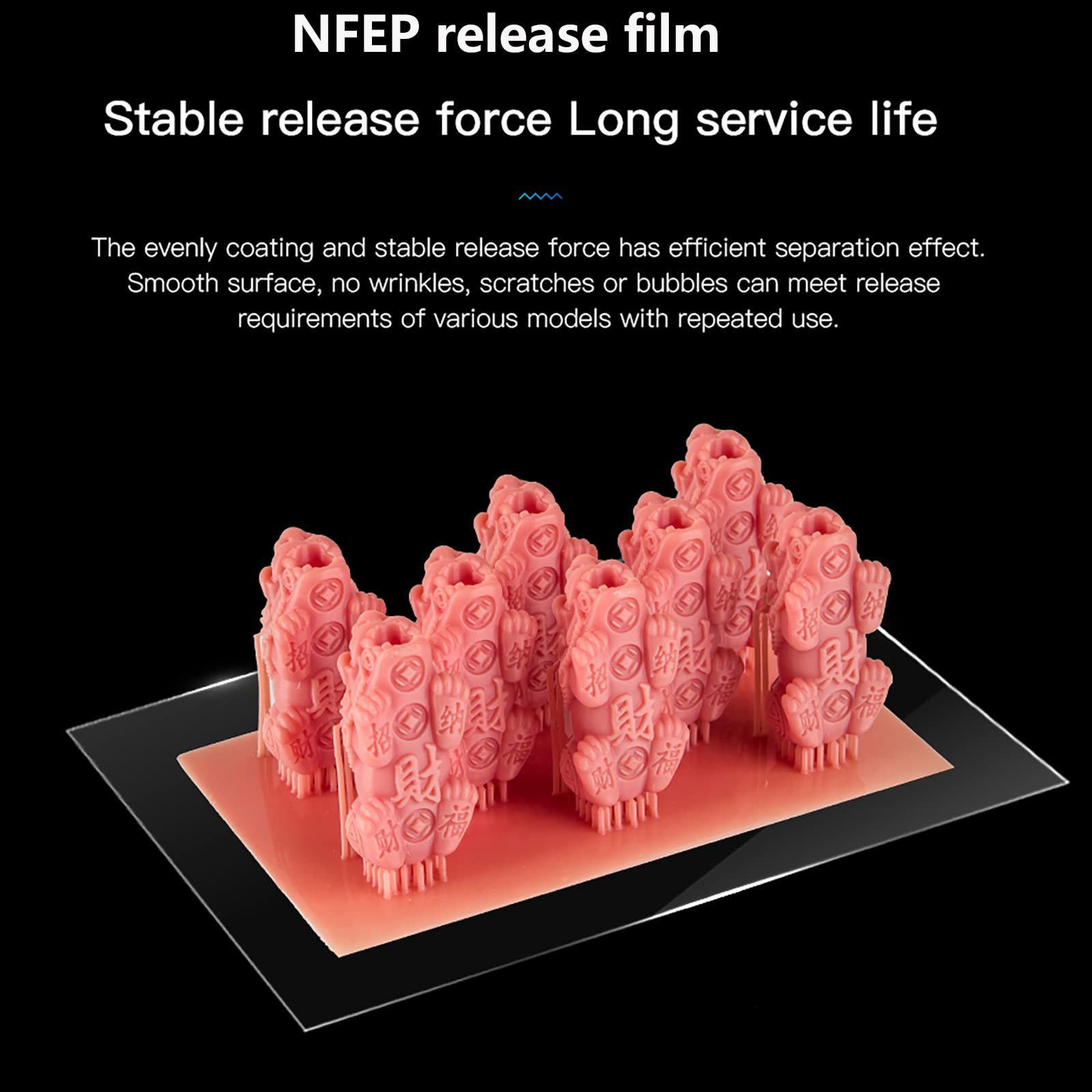 Film nFEP 2.0 PFA de qualité industrielle pour impression 3D nette