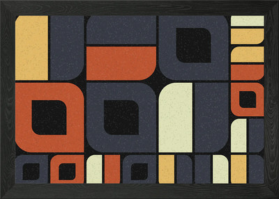 Geometrisches Muster gerahmtes Wandbild Poster Leinwanddruck Bild