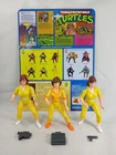 Vintage TMNT APRIL O'NEIL Variant Figure Lot with Briefcase and Camera/Gun 1988