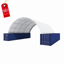 40x40X15FT  Container Shelter Canopy  | 22OZ PVC | Industrial Storage Tent