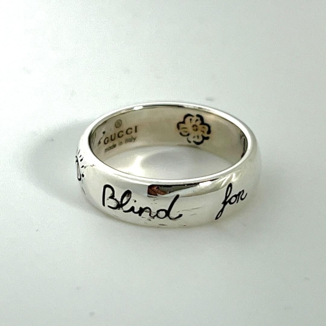 GUCCI Blind For Love Ring JCS7.5 US4.5 Sterling Silver GUCCI Blind For Love Ring JCS7.5 US4.5 Sterling Silver