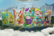 2024 McDONALD'S Collector Edition Cups Or Set Jurassic Barbie Beanie Coca Cola