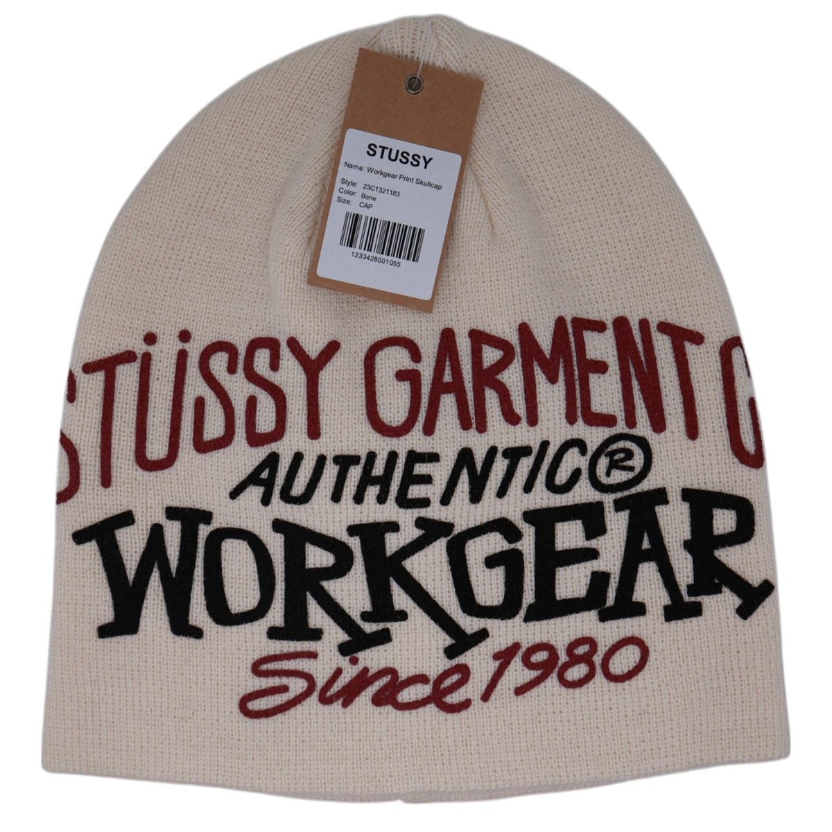完売商品！ Stüssy WORKGEAR ビーニー クリーム色