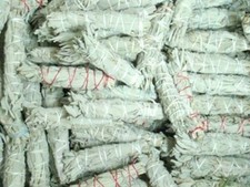 White Sage Smudge 4 1/2 to 5" Stick Negativity Removal House Cleansing Lot of 3