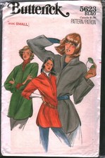 5623 Vintage Butterick Sewing Pattern 1970s Misses Loose Fitting Top Shirt OOP
