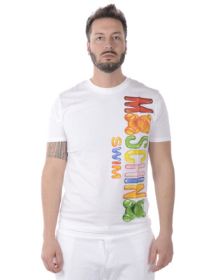 Moschino Swim T-Shirt Sweatshirt Cotton Man White A1911 2325 1 Sz XXL MAKE OFFER