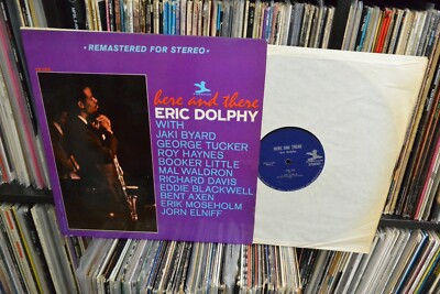 Eric Dolphy Rare Jazz LP Here And There Stereo Vgelder Blue Logo VG++ To NM