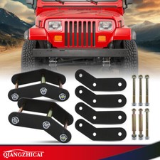 Front Rear 2 Shackle Relocation Lift Kit Fit For 1987-1995 Jeep Wrangler Yj
