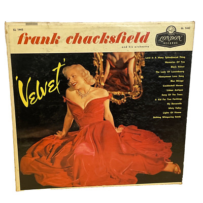 Frank Chacksfield And His Orchestra Velvet (Vinyl, 1956) London LL 1443 VG+ LP