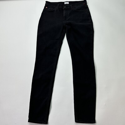 Hudson Womens Jeans Size 28 Natalie Midrise Super Skinny Black Pants