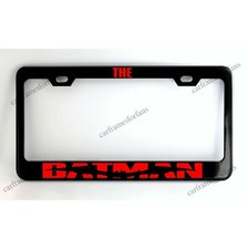The Batman - License Plate Frame - Black Powder Coated Premium Metal The Batman - License Plate Frame - Black Powder Coated Premium Metal