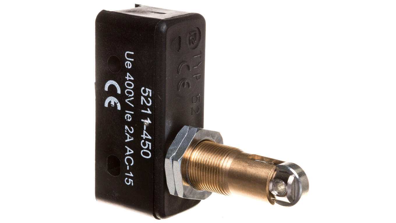 Limit switch 1CO pusher with roller along W0-5211-450 /T2UK