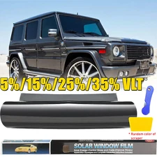 5% 15% 25% 35% VLT Uncut Window Roll Tint Film In FT Feet Car Office Commercial