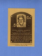 JOE MEDWICK, Cardinals~Dodgers~Giants~Braves ~ Official Baseball HOF metal card