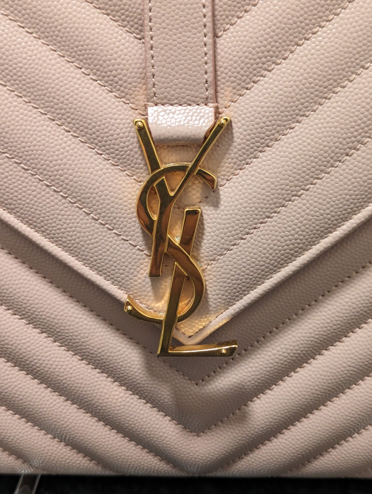 SAINT LAURENT YSL Borsa Chevron Busta a Tracolla In Blush Nuda!!! In vendita a 2803 68!!!!