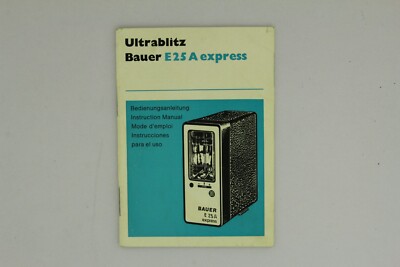 Bedienungsanleitung Ultrablitz Bauer E25 A express (11112334)