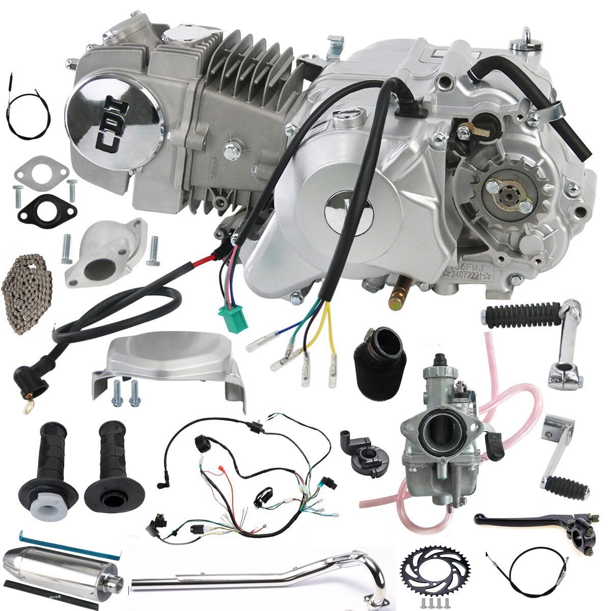 140cc Engine Motor kit Electric Start For Apollo XR CT70 CRF80