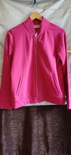 Woolovers Soft Organic Cotton Full Zip Fuschia Summer Fleece 12-14 New No Tags